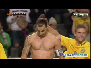 ibrahimovic's incredible goal / sweden - england